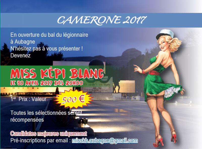 Flyers Election Miss Kepi blanc 2017 - Aubagne 